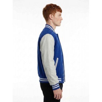 Heath Burns Monster High 2 Blue & White Varsity Jacket