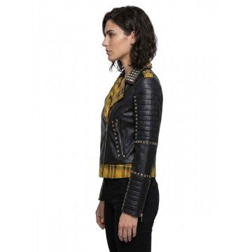 Frankie Stein Monster High 2 Black Studded Leather Jacket