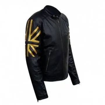 New Men's Biker Black UK...