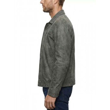Kevin Pearson This Is Us Grey Leather Jacket