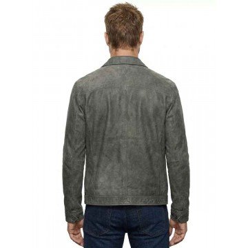 Kevin Pearson This Is Us Grey Leather Jacket