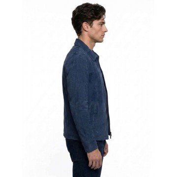Colter Shaw Tracker S03 Blue Suede Jacket