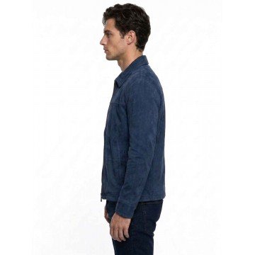 Colter Shaw Tracker S03 Blue Suede Jacket