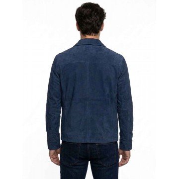 Colter Shaw Tracker S03 Blue Suede Jacket