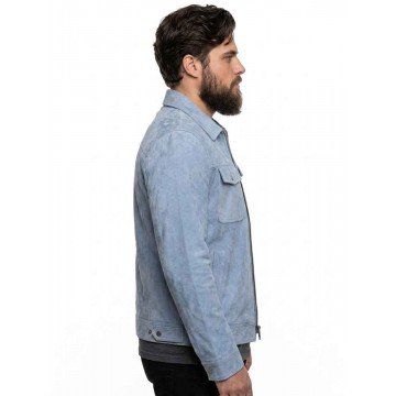 Chris Tungseth American Idol S23 Blue Suede Jacket