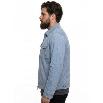 Chris Tungseth American Idol S23 Blue Suede Jacket