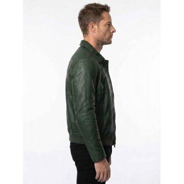 Colter Shaw Tracker S03 Green Leather Jacket