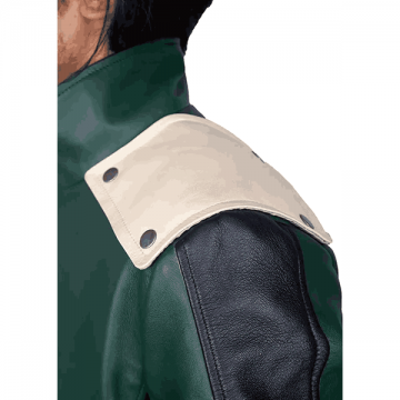 My Hero Academia Deku Green Leather Jacket