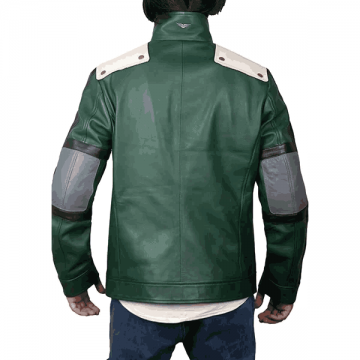 My Hero Academia Deku Green Leather Jacket
