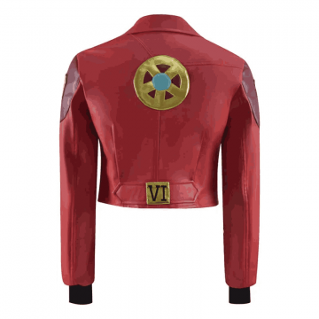 Women's Arcane Vi Style Leather Cosplay Jacket