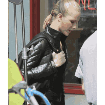 Westworld Dolores Style Black Quilted Leather Jacket