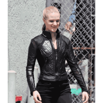 Westworld Dolores Style Black Quilted Leather Jacket