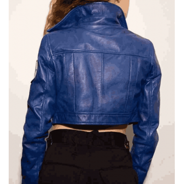 Dragon Ball Z Future Trunks Style Blue Leather Jacket Dragon Ball Z Future Trunks Style Blue Leather Jacket