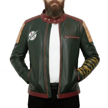 Men's Star Wars Boba Fett Mandalorian Leather Jacket