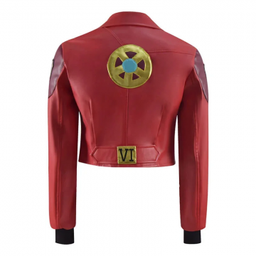 Women's Arcane Vi Style Leather Cosplay Jacket