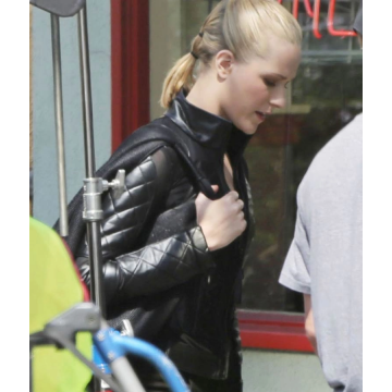 Westworld Dolores Style Black Quilted Leather Jacket