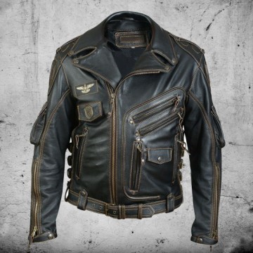 Men's Premium Leather Motorcycle Jacket