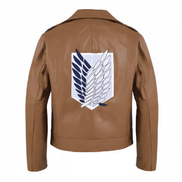 Attack on Titan Scout Regiment Brown Leather Jacket