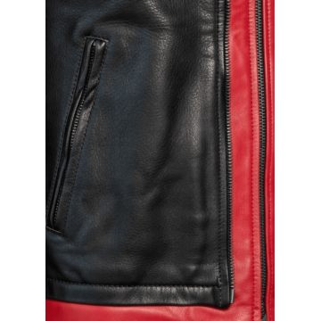 Arkham Knight Red Hood Style Leather Jacket