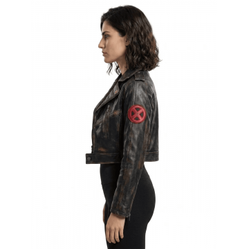 Rogue Cropped Weathered Leather Jacket