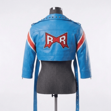 Cammy White SF6 Blue Cropped Leather Cosplay Jacket Cammy White SF6 Blue Cropped Leather Cosplay Jacket