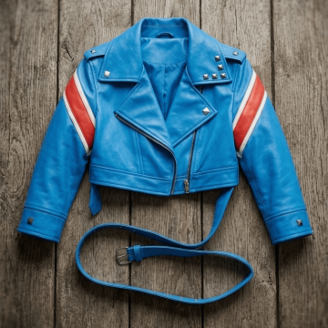 Cammy White SF6 Blue Cropped Leather Cosplay Jacket Cammy White SF6 Blue Cropped Leather Cosplay Jacket