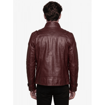 Guardians Style Brown Leather Jacket