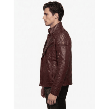Guardians Style Brown Leather Jacket
