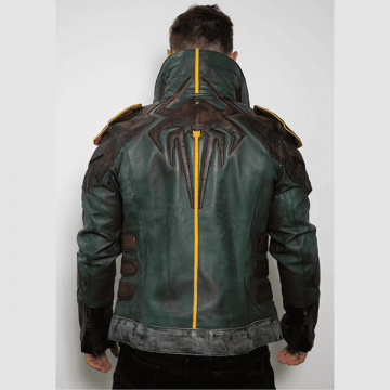 Zane Borderlands Green Weathered Leather Jacket