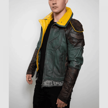 Zane Borderlands Green Weathered Leather Jacket