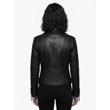 Hawthorne Rocker Black Leather Jacket
