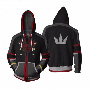 Kingdom Hearts Sora Style Black Hoodie
