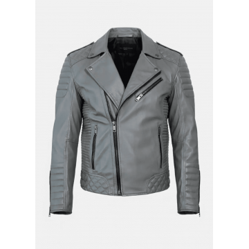 Men's Gray Motorcycle...