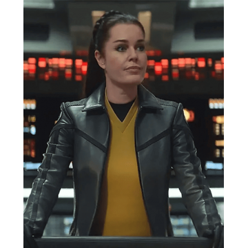 Star Trek Strange New Worlds Grey Leather Jacket