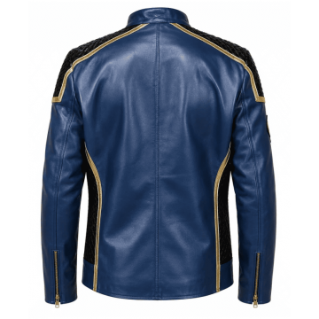 The Rise of Cobra GI Joe Blue Leather Jacket