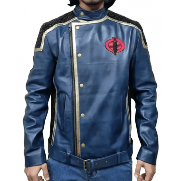 The Rise of Cobra GI Joe Blue Leather Jacket