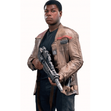 Star Wars Finn Poe Dameron Brown Leather Jacket