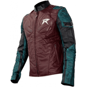 Men's Robin Multicolor Slim Fit Leather Jacket