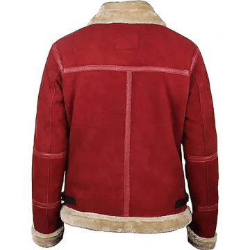 Ryan Reynolds Spirited Shearling Suede Leather Jacket