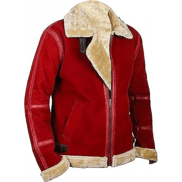 Ryan Reynolds Spirited Shearling Suede Leather Jacket