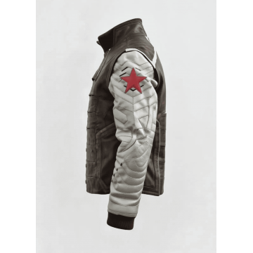 Brown Winter Soldier Bucky Barnes Leather Jacket