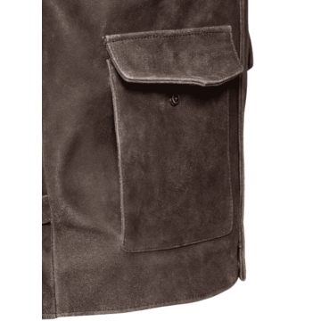 Indiana Jones Suede Leather Brown Jacket Indiana Jones Suede Leather Brown Jacket