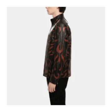 Carnage Symbiote Inspired Artwork Leather Jacket