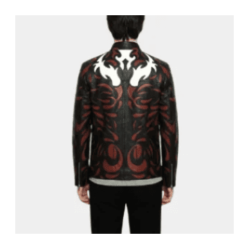 Carnage Symbiote Inspired Artwork Leather Jacket