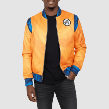 Men's Goku Orange Bomber...
