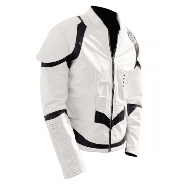 Star Wars Stormtrooper White Leather Jacket Star Wars Stormtrooper White Leather Jacket
