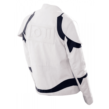 Star Wars Stormtrooper White Leather Jacket Star Wars Stormtrooper White Leather Jacket