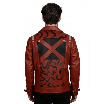 No More Heroes Travis Touchdown Red Real Leather Jacket