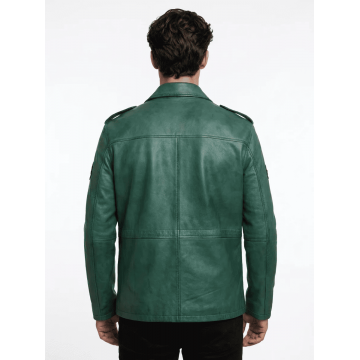 Silent Hill James Sunderland Distressed Green Leather Jacket