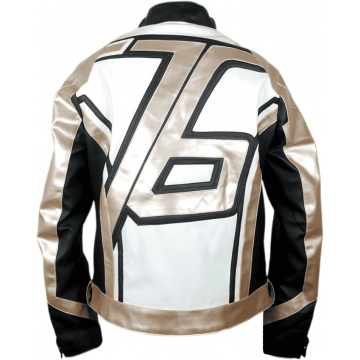 Men's Golden Gaming Soldier Genuine Leather Jacket